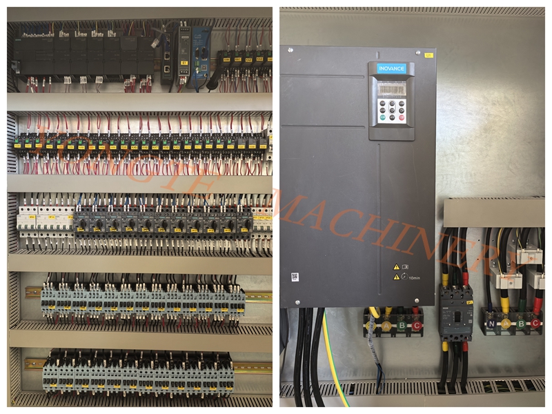 Het hoogwaardige elektronische besturingssysteem van Yongte Plastic Machinery helpt de efficiënte werking van hout-plastic productielijnen