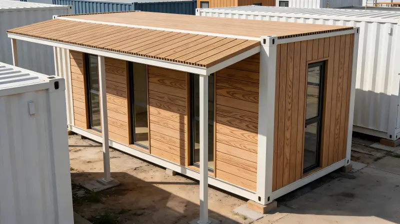 Toepassing van WPC-profielen in de constructie van containerwoningen