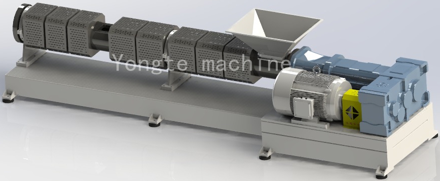 Afrikaanse klant bestelt Yongte hoogwaardige kunststofrecycling-extruder