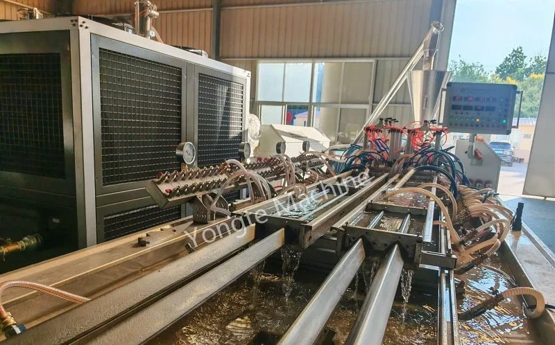 4-Cavity Plastic Profile Extrusion Machine Passes Strict 2-Hour Continuous Stable Operation Acceptance Test with Recycled Composite Materials