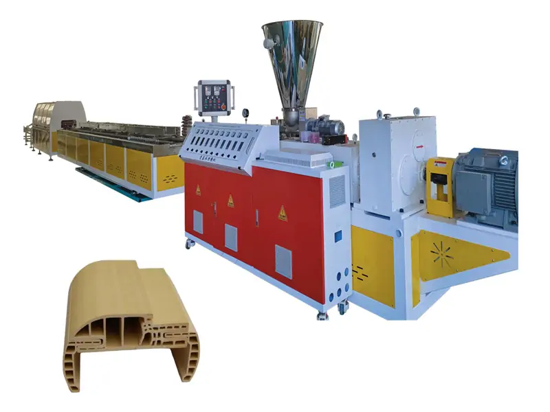 Hoge snelheid WPC deurprofiel extrusiemachine