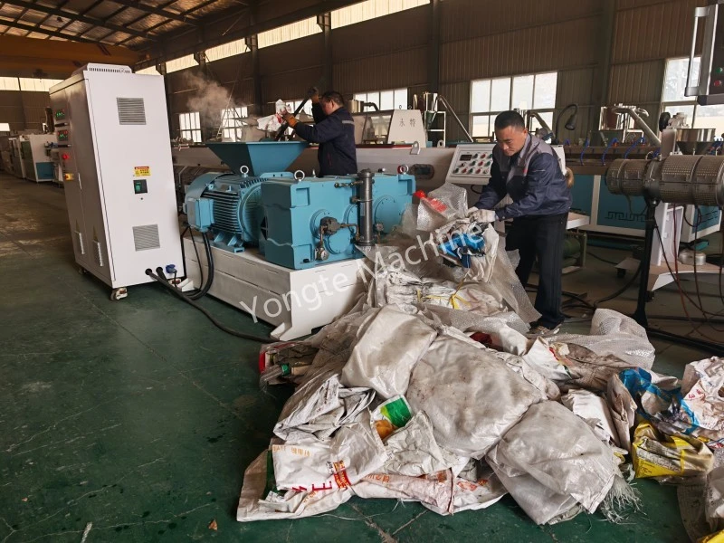 Parallelle dubbelschroefsextruder Afrika Plastic Film Recycling