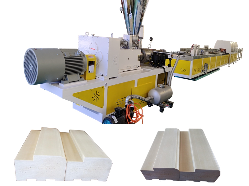PVC WPC vaste deurprame Productie Extrusiemachineslijn